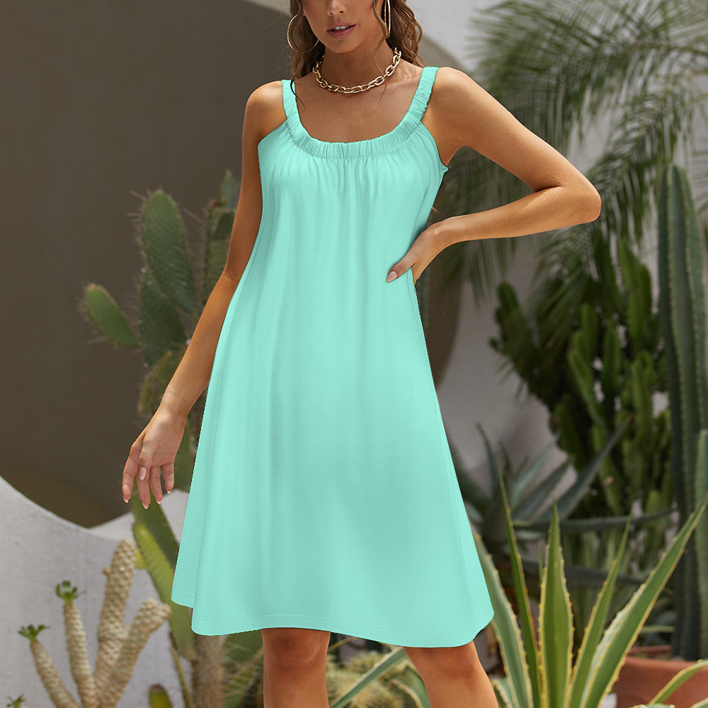 Vestido de tirantes para el verano (tallas hasta la 5XL)