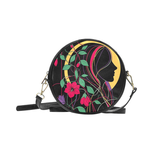 Bolso bandolera redondo Vegan para mujer